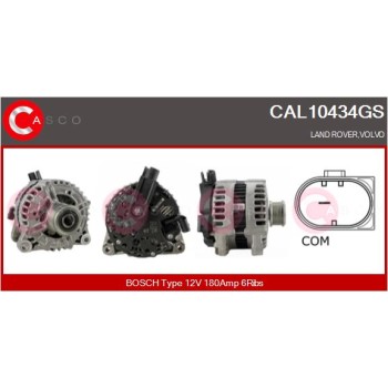 Alternador - CASCO CAL10434GS