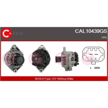 Alternador - CASCO CAL10439GS