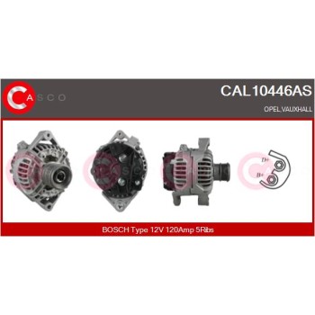 Alternador - CASCO CAL10446AS