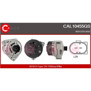 Alternador - CASCO CAL10455GS