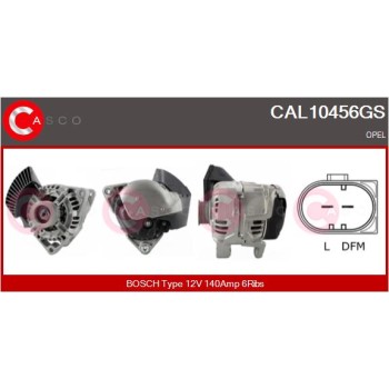 Alternador - CASCO CAL10456GS