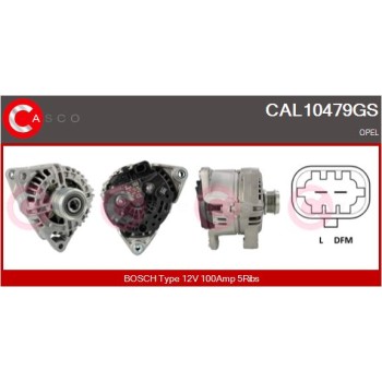 Alternador - CASCO CAL10479GS