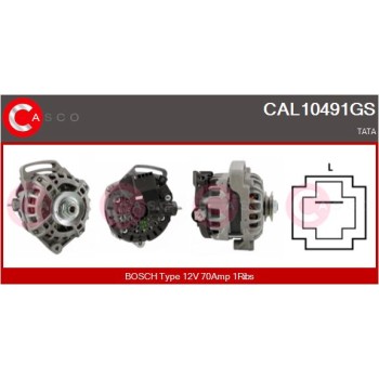 Alternador - CASCO CAL10491GS