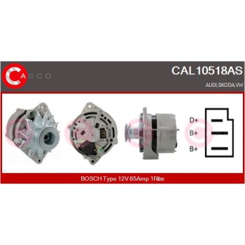 Alternador - CASCO CAL10518AS