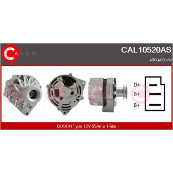 Alternador - CASCO CAL10520AS