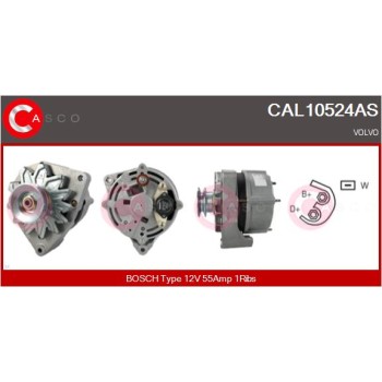 Alternador - CASCO CAL10524AS