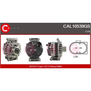 Alternador - CASCO CAL10539GS
