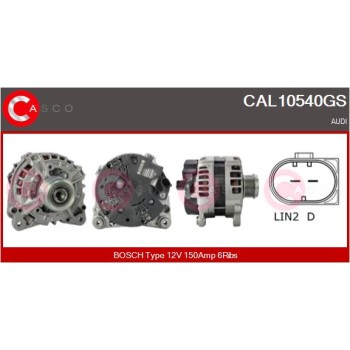 Alternador - CASCO CAL10540GS