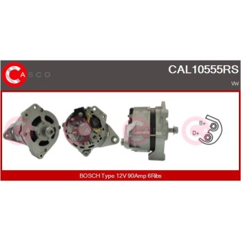 Alternador - CASCO CAL10555RS
