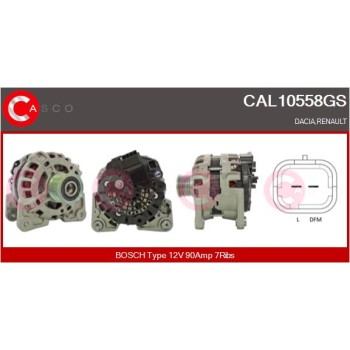 Alternador - CASCO CAL10558GS