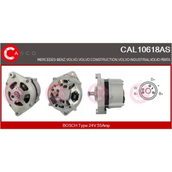 Alternador - CASCO CAL10618AS