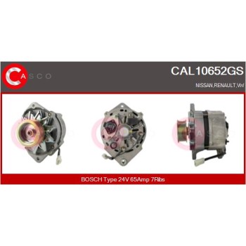 Alternador - CASCO CAL10652GS