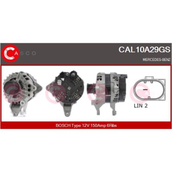 Alternador - CASCO CAL10A29GS