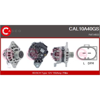 Alternador - CASCO CAL10A40GS