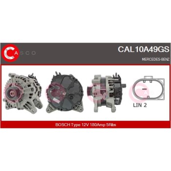 Alternador - CASCO CAL10A49GS