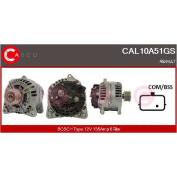Alternador - CASCO CAL10A51GS