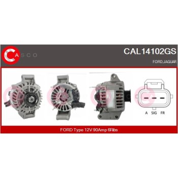 Alternador - CASCO CAL14102GS