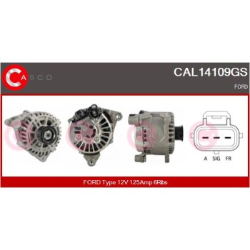 Alternador - CASCO CAL14109GS