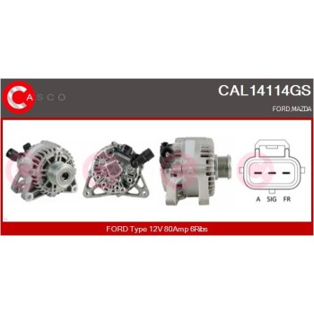 Alternador - CASCO CAL14114GS