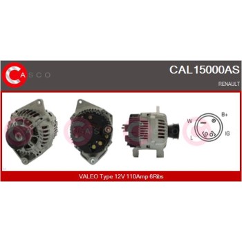 Alternador - CASCO CAL15000AS