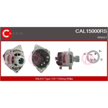 Alternador - CASCO CAL15000RS