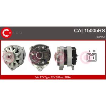 Alternador - CASCO CAL15005RS