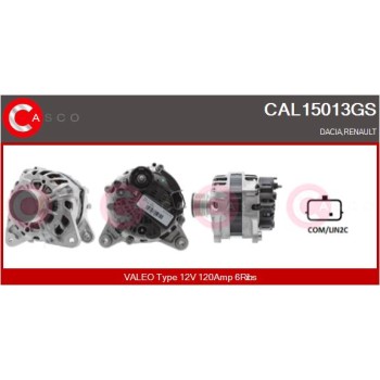 Alternador - CASCO CAL15013GS