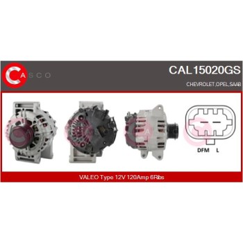 Alternador - CASCO CAL15020GS