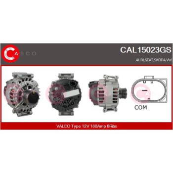 Alternador - CASCO CAL15023GS