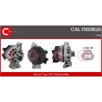 Alternador - CASCO CAL15028GS