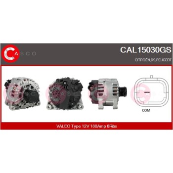 Alternador - CASCO CAL15030GS