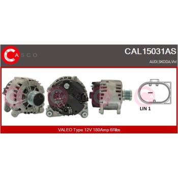 Alternador - CASCO CAL15031AS