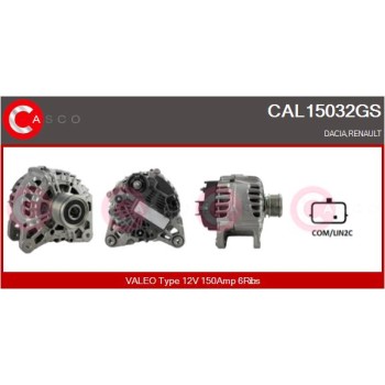 Alternador - CASCO CAL15032GS