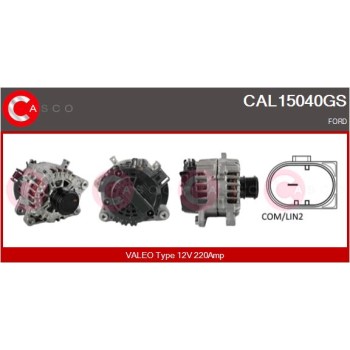 Alternador - CASCO CAL15040GS