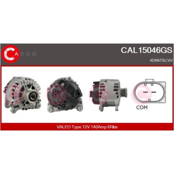 Alternador - CASCO CAL15046GS