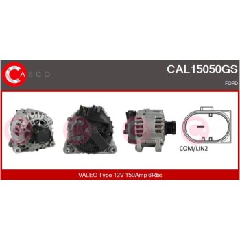 Alternador - CASCO CAL15050GS
