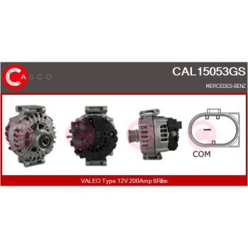 Alternador - CASCO CAL15053GS