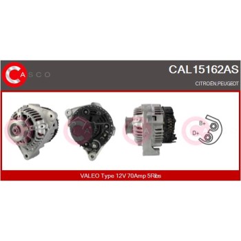 Alternador - CASCO CAL15162AS