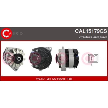 Alternador - CASCO CAL15179GS