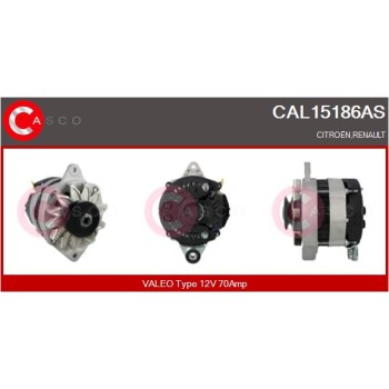 Alternador - CASCO CAL15186AS