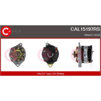 Alternador - CASCO CAL15197RS