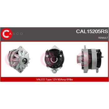 Alternador - CASCO CAL15205RS