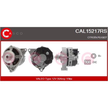 Alternador - CASCO CAL15217RS