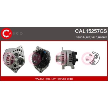 Alternador - CASCO CAL15257GS