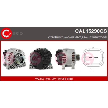 Alternador - CASCO CAL15290GS