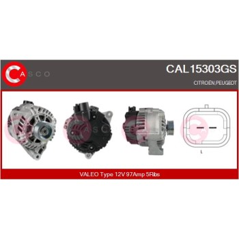 Alternador - CASCO CAL15303GS