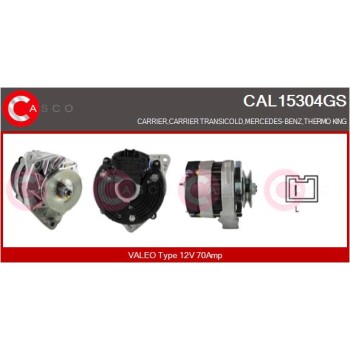 Alternador - CASCO CAL15304GS