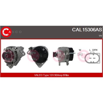 Alternador - CASCO CAL15306AS