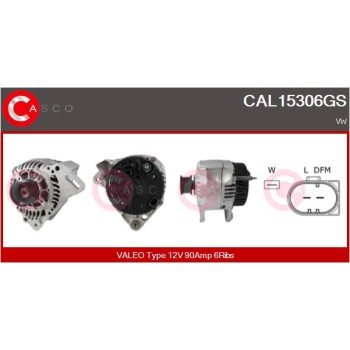 Alternador - CASCO CAL15306GS