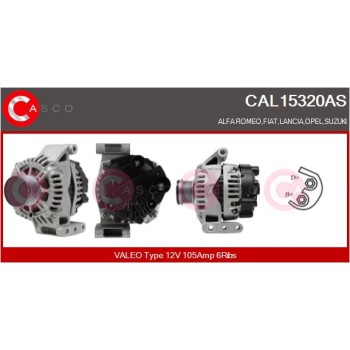 Alternador - CASCO CAL15320AS